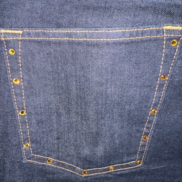 NWOT🔥🔥CM95 Skinny Coupe Moulante & Denim BLING JEANS!!  Perfect Condition! - Picture 15 of 16